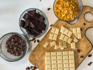 Different types of chocolate