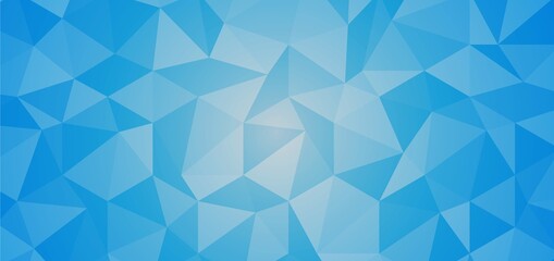 Abstract background from blue polygon and triangle. Vector illustration
