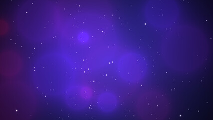 Illustration Of Colorful Circles Bokeh and stars Background