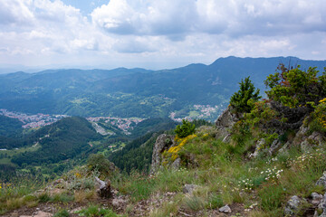 Beautiful breathtaking idyllic mountain view