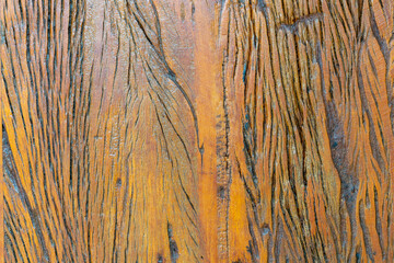old and rustic varnished wood