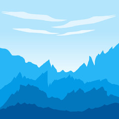 mountain landscape background vector for desktop wallpaper, apps background and web background