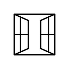 window icon line style vector for your web design