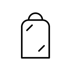 mirror icon line style vector for your web design