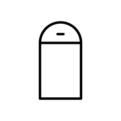 trash icon  line style vector for your web design