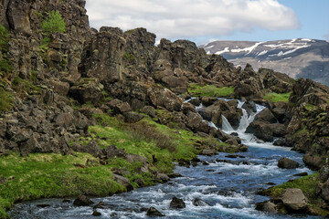 river in the mountains