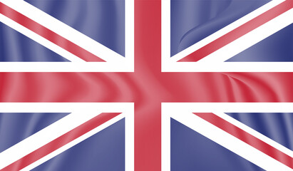 Vintage United Kingdom flag with grunge texture