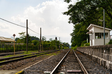 日本の田舎の駅_甲斐小泉駅