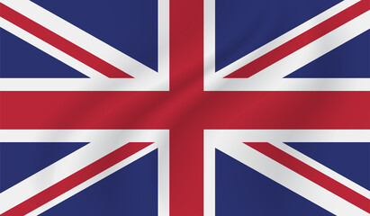 Vintage United Kingdom flag with grunge texture