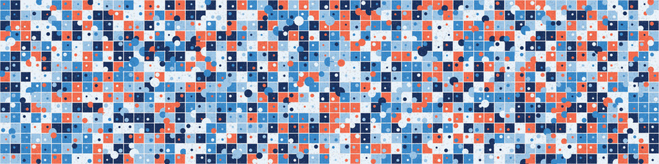 Abstract Geometric Pattern generative computational art illustration