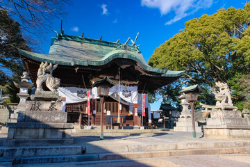 Obraz premium 尾道 八幡神社 拝殿