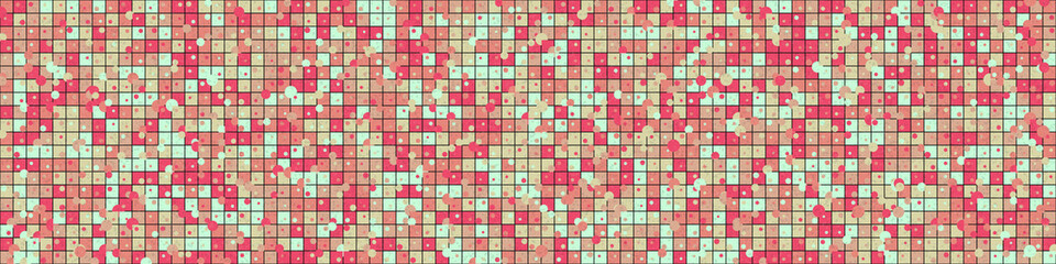 Fototapeta premium Abstract Geometric Pattern generative computational art illustration