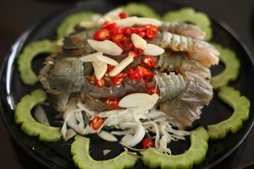 stir fried vegetables with shrimp