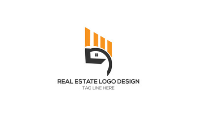 abstract logo design real estate .