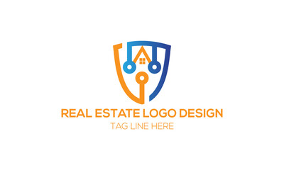 logo for company real estate design.