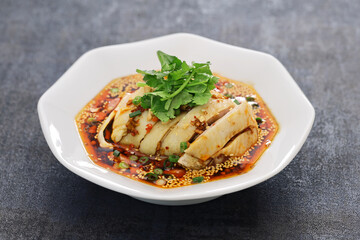 saliva chicken, mouth watering chicken, chinese sichuan cuisine - obrazy, fototapety, plakaty