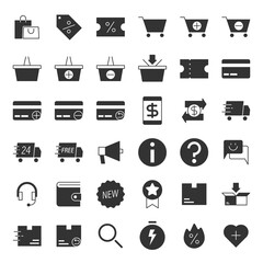 Glyph E-commerce Icons