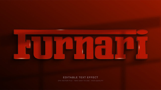 Red Ferrari Signage Editable Text Effect