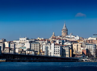 Fototapeta na wymiar Istanbul cityscape with Galata Kulesi Tower. Turkey.