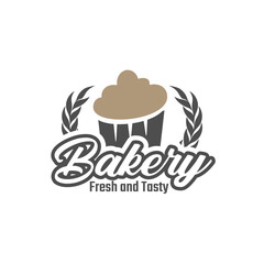 Bakery logos and badges design templates vector illustration. Good for bakehouse and cafe emblems. Retro typography elements and silhouettes. Vintage Style