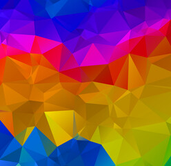 Abstract multicolor full Color rainbow background. Vector polygonal design illustrator