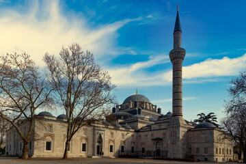 Fototapeta na wymiar Bayezid Mosque and Bayezid Square. Istanbul. Turkey.