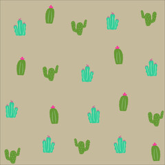 many cactus desert for background