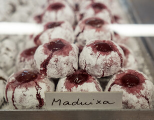 Panellets, sweet pastry cookie, Barcelona