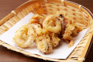 スルメイカの天ぷら