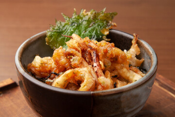 スルメイカの天丼