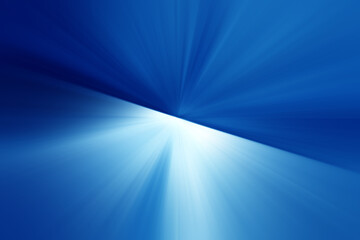 Abstract radial zoom blur surface of blue and white tones. Abstract blue background with radial, radiating, converging lines.    
