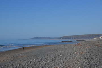 beach in the morning