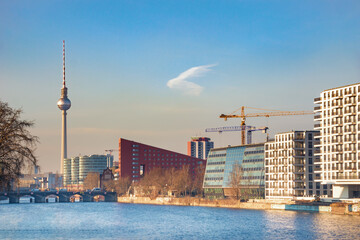 Naklejka premium Berlin skyline with TV-Tower