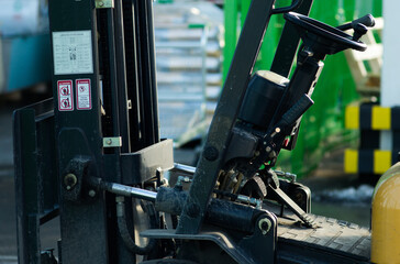 forklift at warehouse