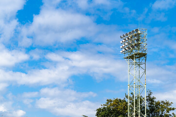 スタジアムの照明