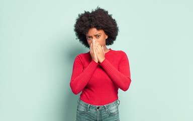  feeling worried, hopeful and religious, praying faithfully with palms pressed, begging forgiveness