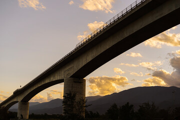 高速道路_高架_夕景