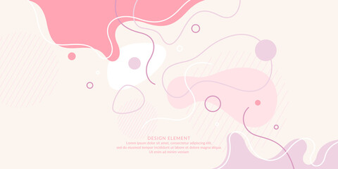 Modern backgrounds with abstract elements and dynamic shapes. Compositions of colored spots. Vector illustration.