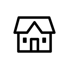 House vector icon. Home linear pictogram.