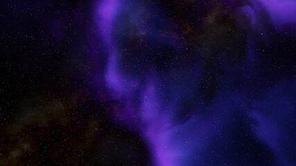 Space background with nebula and stars, nebula in deep space, abstract colorful background 3d render