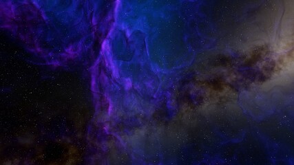 Fototapeta na wymiar Space background with nebula and stars, nebula in deep space, abstract colorful background 3d render