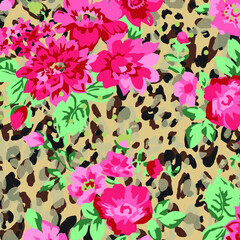 Watercolor Flower background.&nbsp;&nbsp;Liberty style. fabric, covers, manufacturing, wallpapers, print, gift wrap.