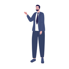 young businessman avatar character icon vector illustration design