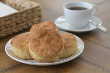 Delicious Gluten Free Biscuits and Coffee make for a healthy and more nutritious choice for  breakfast or snack.
