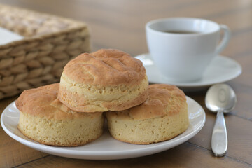 Delicious Gluten Free Biscuits and Coffee make for a healthy and more nutritious choice for ...