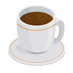 coffee cup drink isolated icon vector illustration design