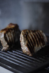 grilled meat on the grill