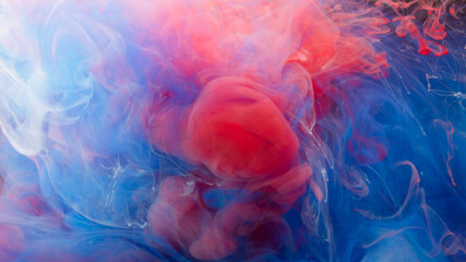 Color drops in water