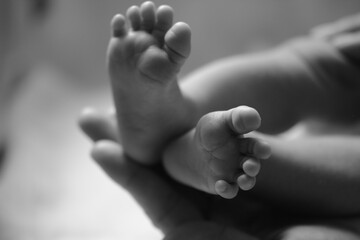 foot baby just born kids