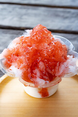 いちごのかき氷